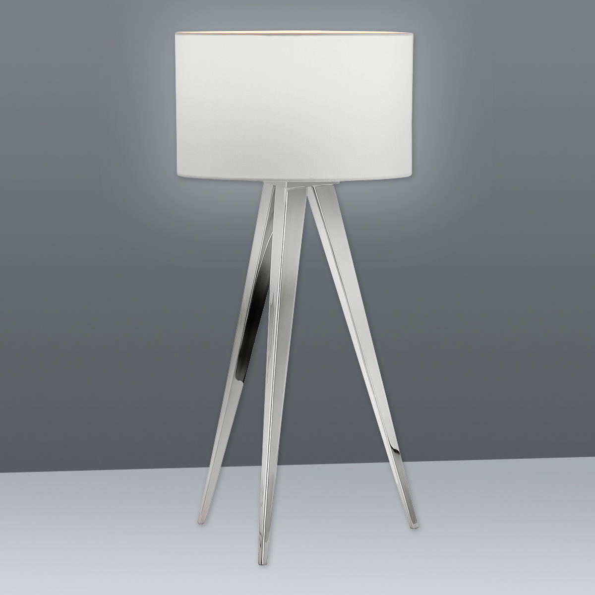 TISCHLEUCHTE 61,5/28 cm   - Chromfarben, Basics, Kunststoff/Metall (61,5/28cm) - Näve