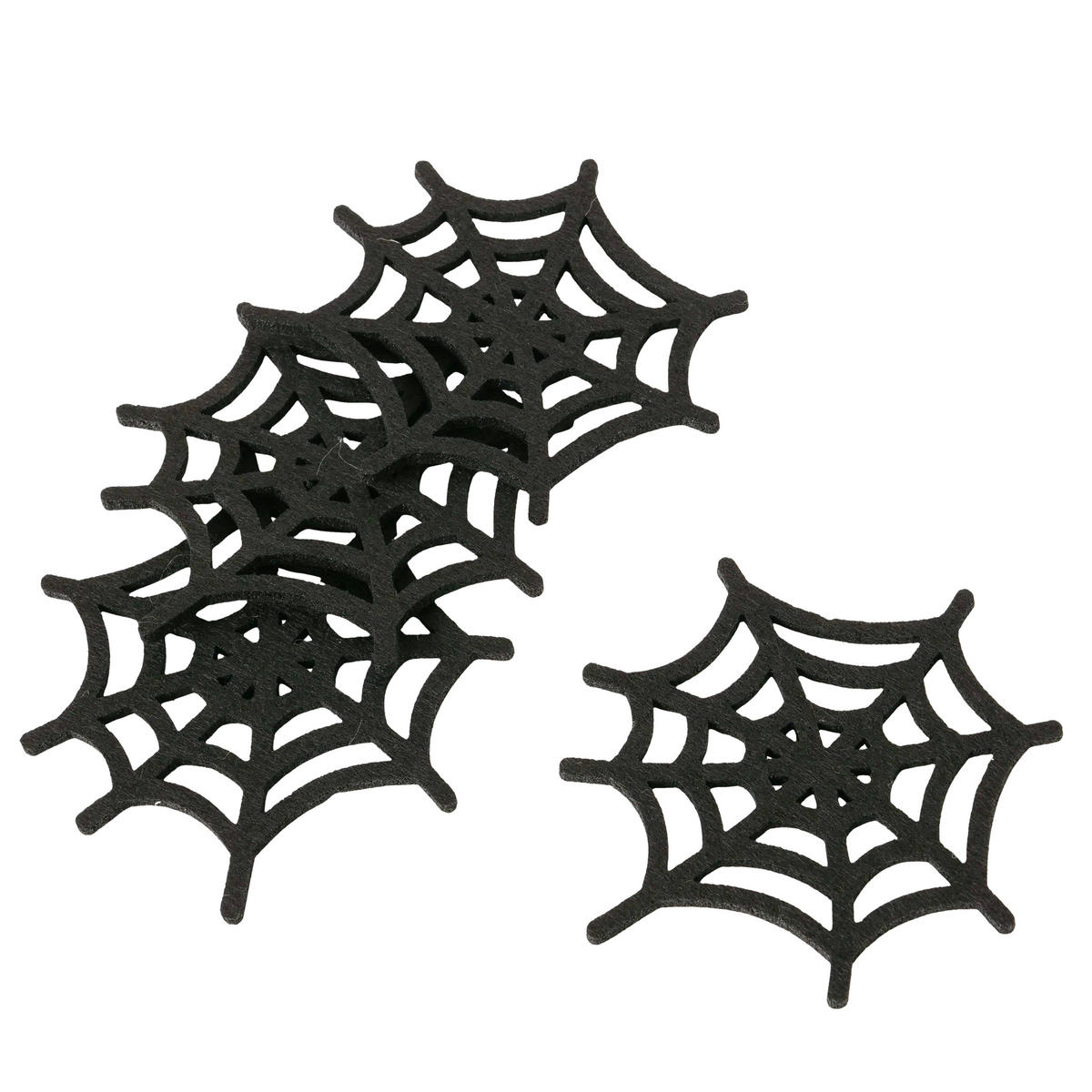 PODLOŽKA PAVUČINA HALLOWEEN - čierna, Trend, textil (11/10/0,3cm)