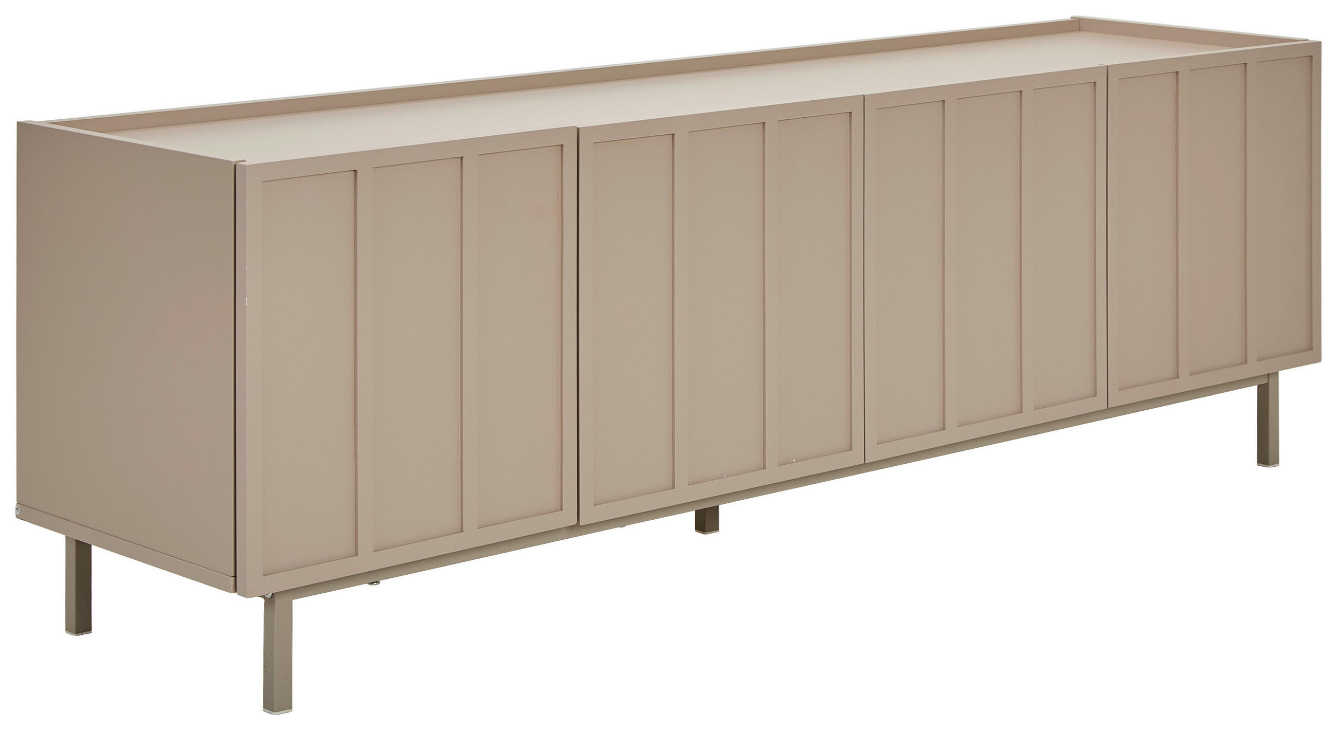 LOWBOARD  in  - Braun, Design, Holzwerkstoff/Metall (160/52/40cm) - Livetastic