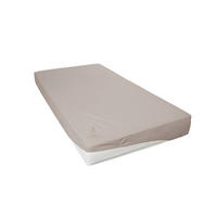 SPANNBETTTUCH ALERT  - Hellbraun, Basics, Textil (150/200cm) - Novel