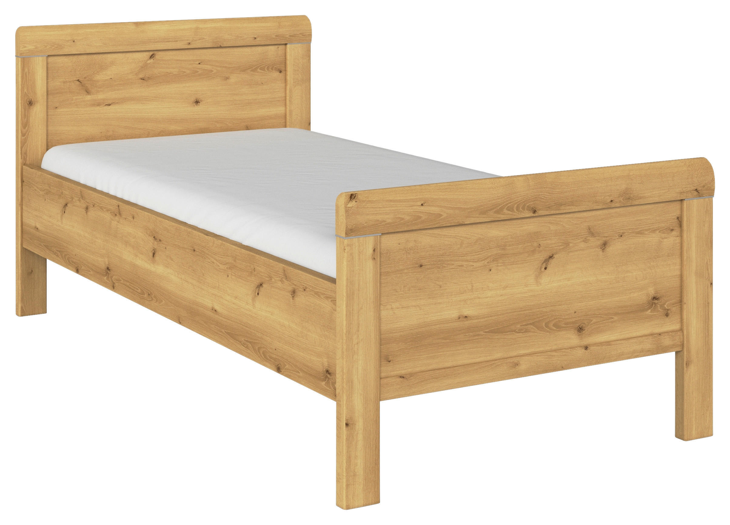 BETT 90/200 cm  in Eichefarben  - Eichefarben, Design (90/200cm) - Novel