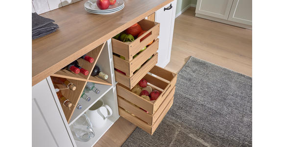 EINBAUKÜCHE   - Weiß, LIFESTYLE, Holzwerkstoff - Novel