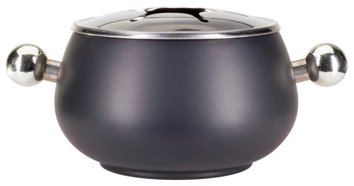 FONDUESET  - Schwarz, Basics, Keramik/Metall (35/28/35cm) - Nouvel