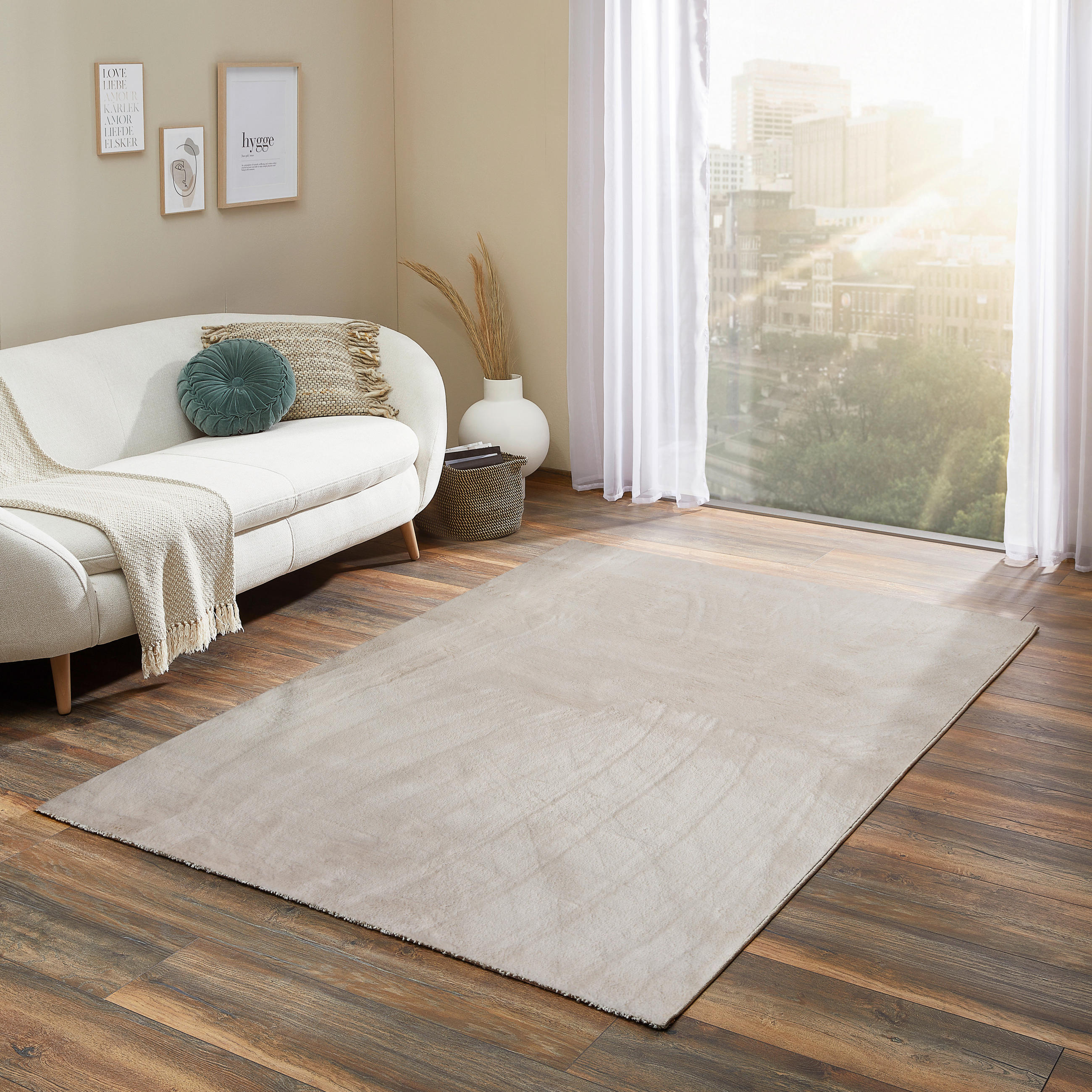 PREPROGA Z VISOKIM FLOROM 80/150 cm krem barve - krem barve, Basics, tekstil (80/150cm) - Novel