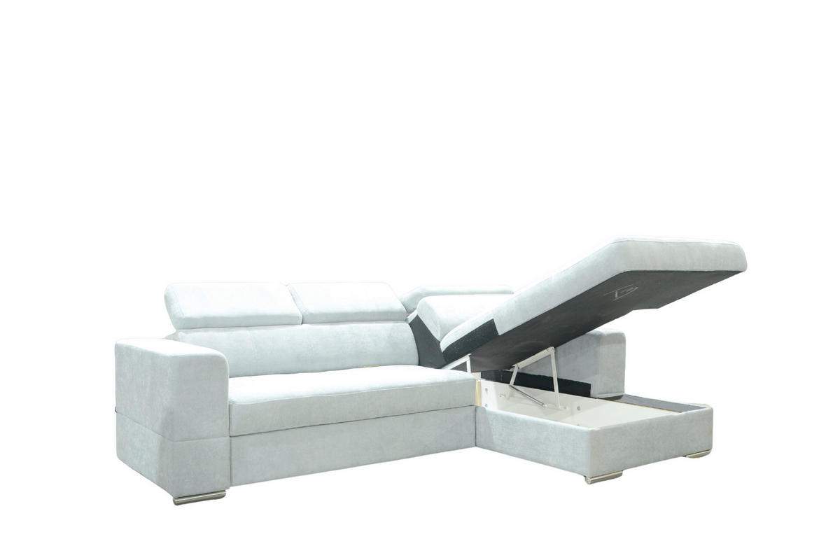 SJEDEĆA GARNITURA drvo, tekstil  siva   - siva, Moderno, drvo/tekstil (270/176cm) - Hom`in