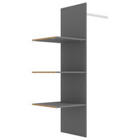 BELSŐ ELOSZTÁS - szürke, Konventionell, faalapú anyag (48/159,5/41,5cm) - Stylife