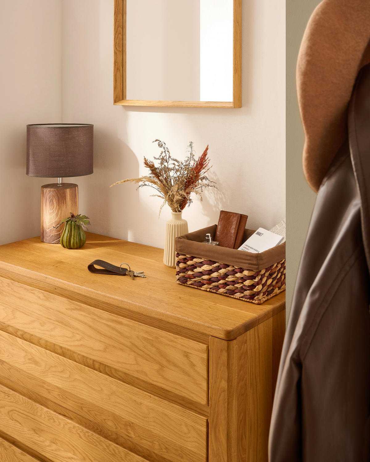 KOMMODE  in 105/86/45 cm  - Wildeiche, Natur, Holz (105/86/45cm) - Linea Natura