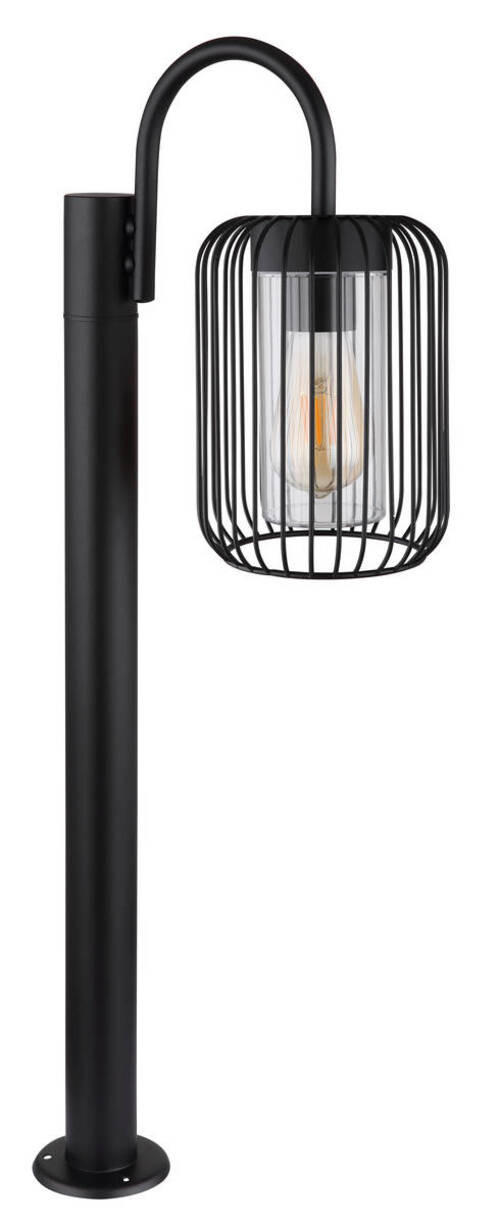 UTOMHUSLAMPA - klar/svart, Basics, metall/plast (30/16/80cm) - Globo