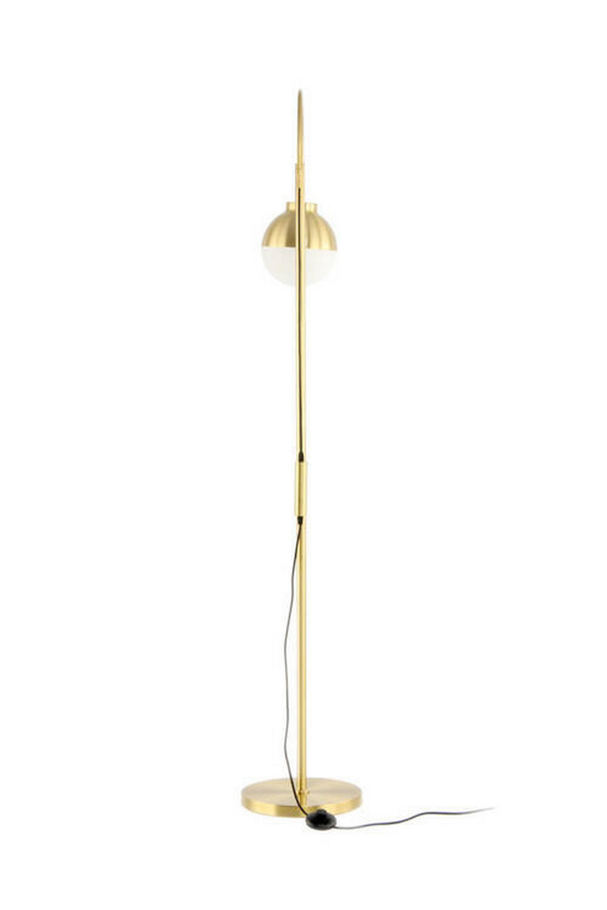 STEHLEUCHTE - Silberfarben/Schwarz, Design, Kunststoff/Metall (44/160/44cm) - Kayoom