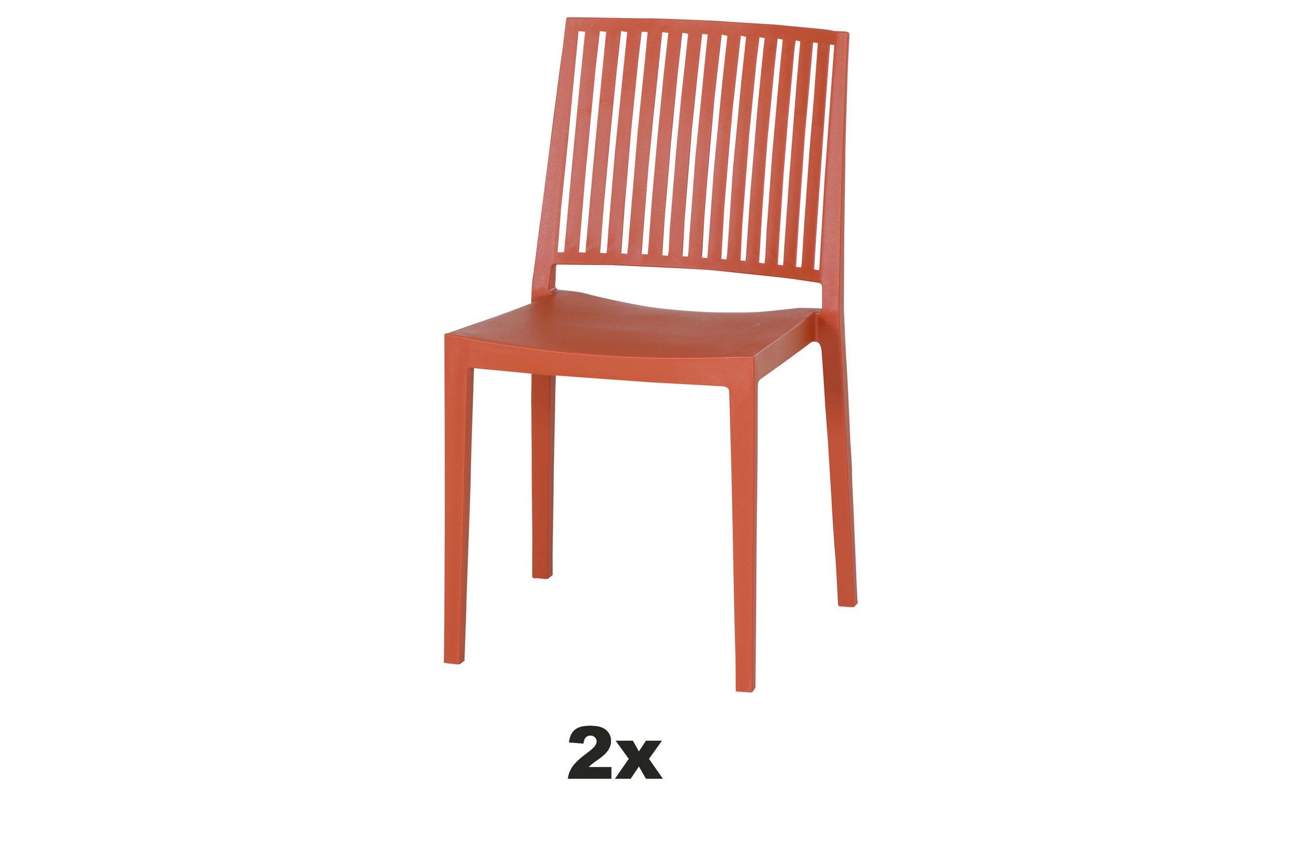 Siena Garden Stapelstuhl Rot 57x80x56 cm