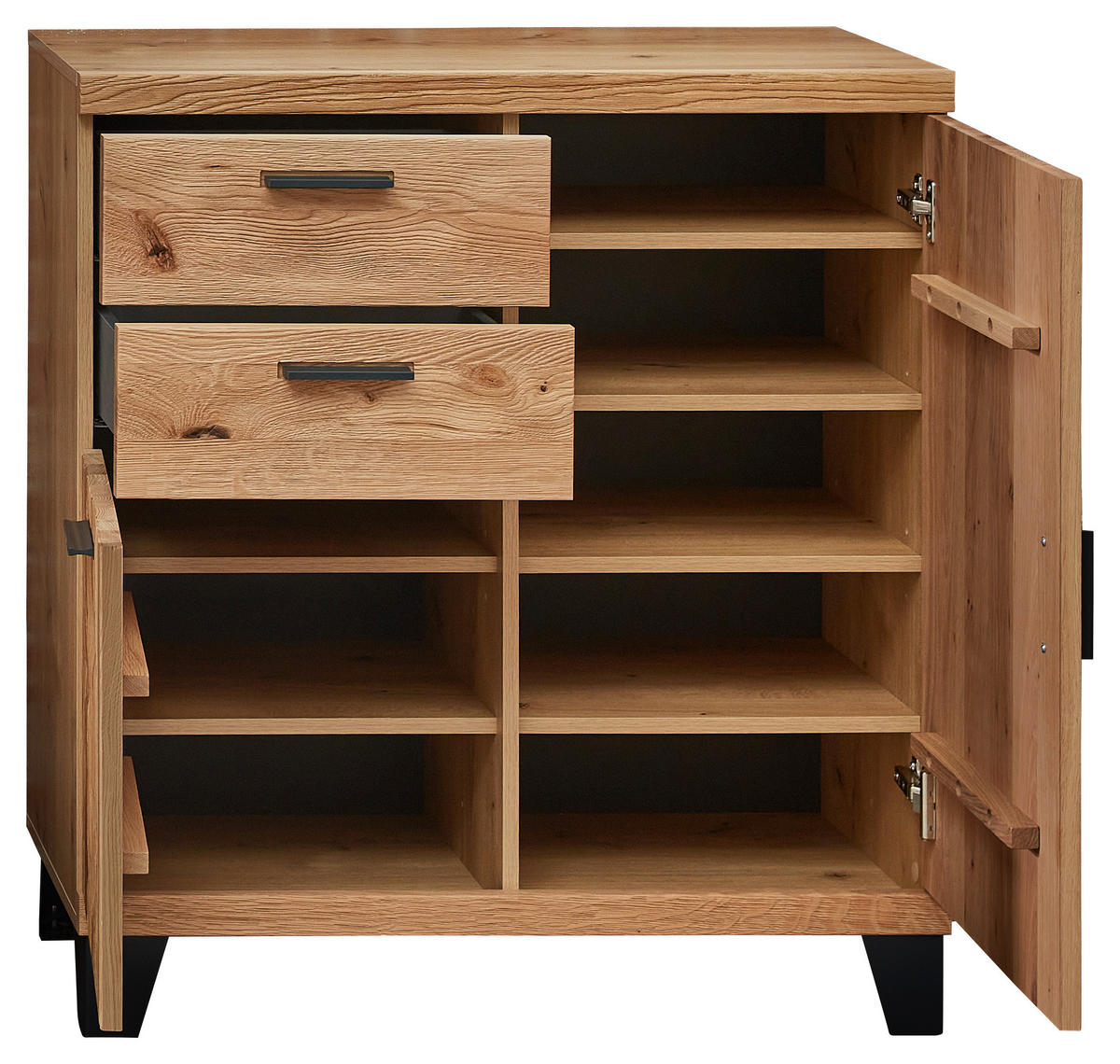 GARDEROBE  in 170/199/38 cm  - Wildeiche/Grau, Natur, Holz/Holzwerkstoff (170/199/38cm) - Linea Natura