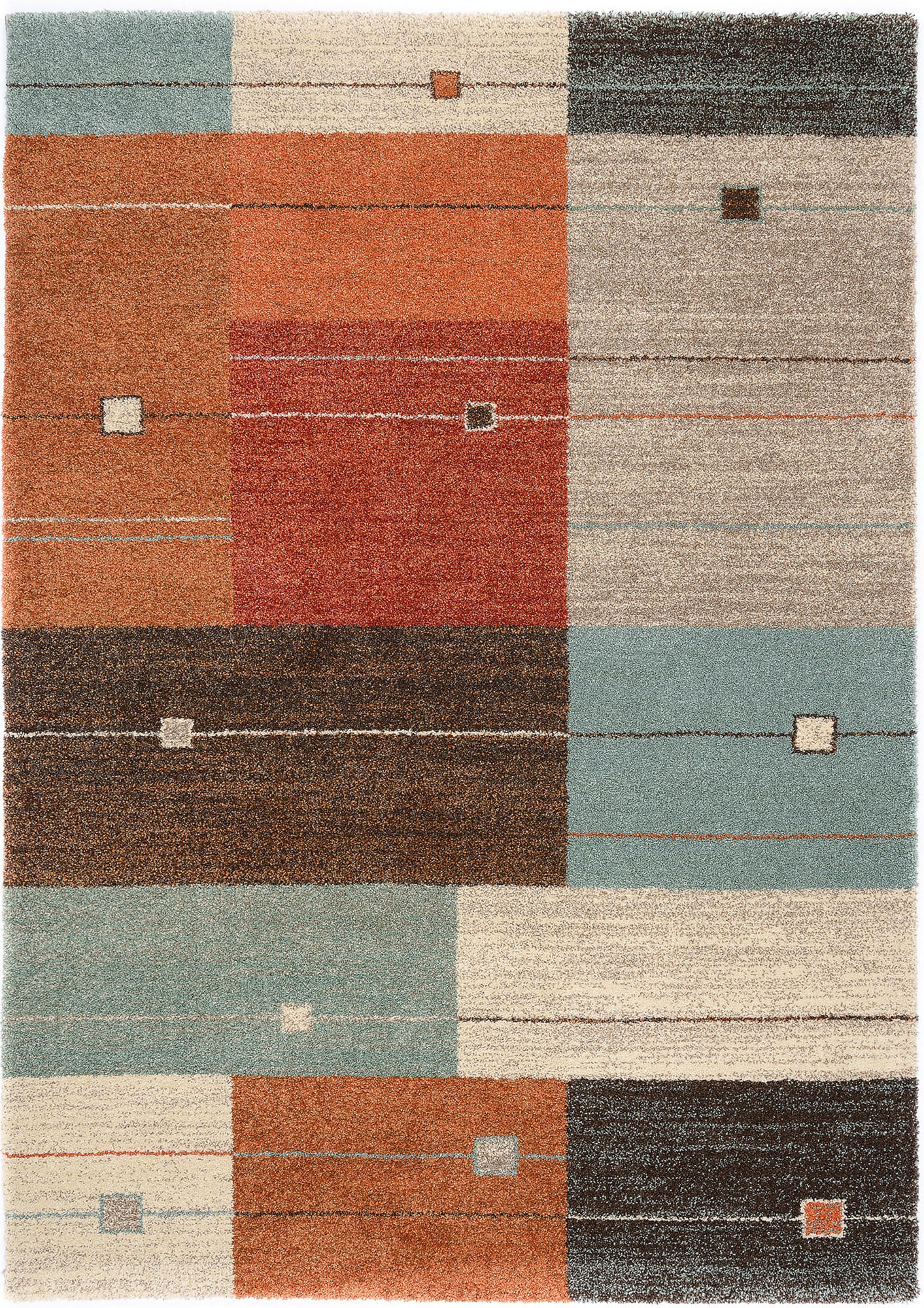 Novel Webteppich Palazzo Alto Terracotta 240x290 cm
