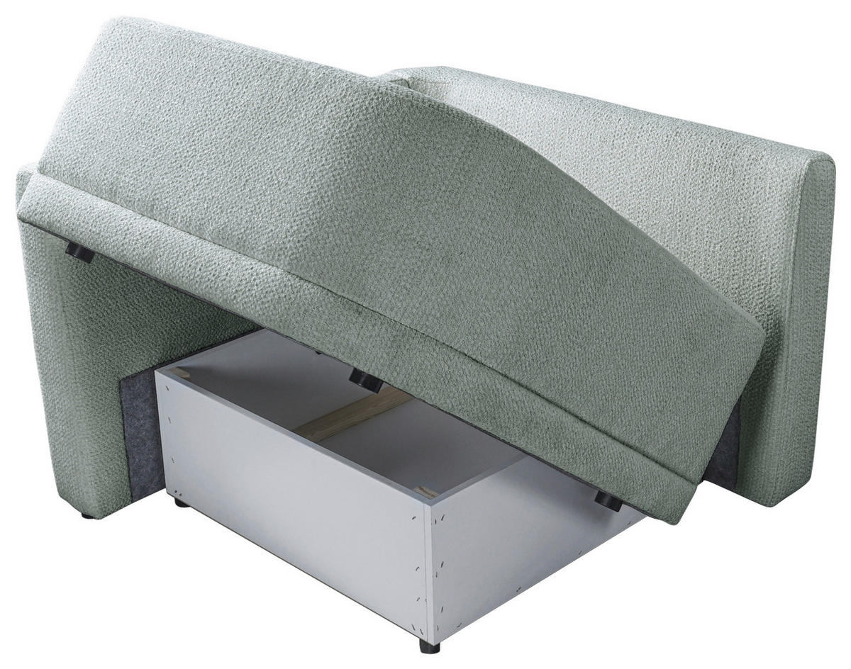 SOFA Struktur Hellgrau  - Senfgelb/Hellgrau, Trend, Kunststoff/Textil (110/75/115cm) - Livetastic