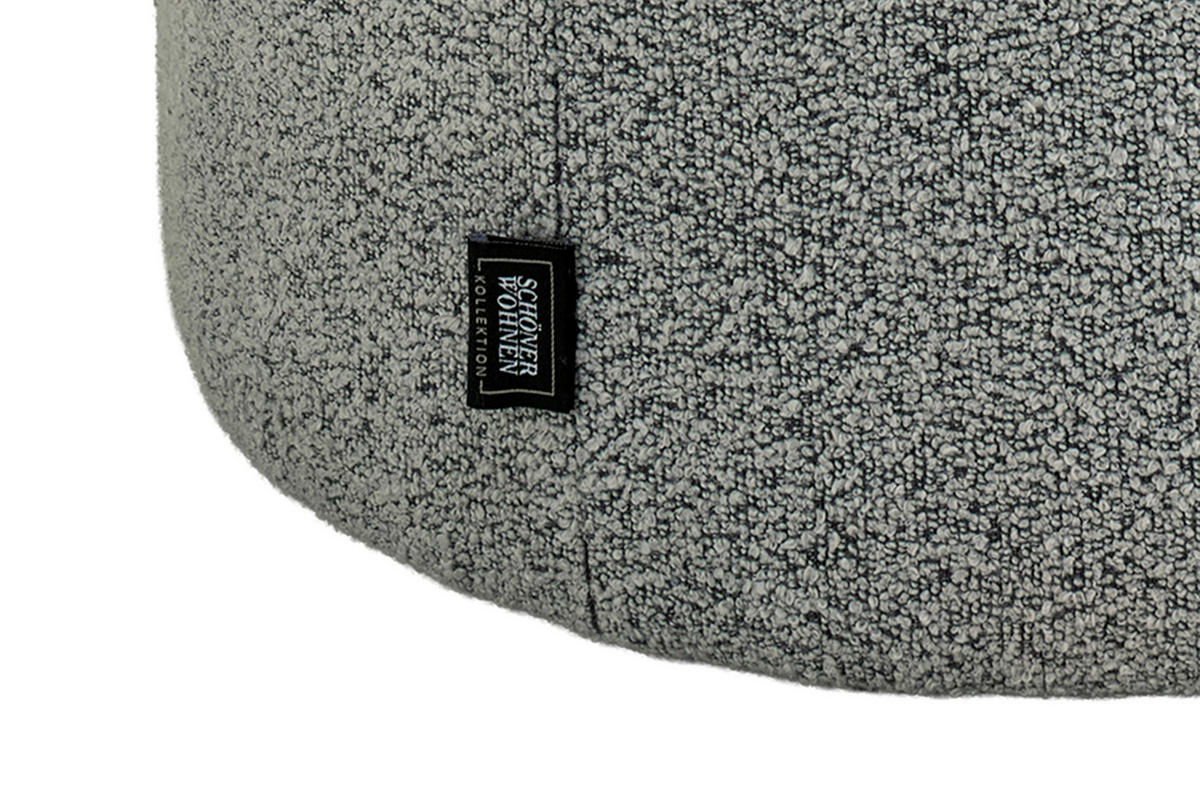 POUF Grau Textil Grau  - Grau, Modern, Textil (50/34/50cm) - Schöner Wohnen