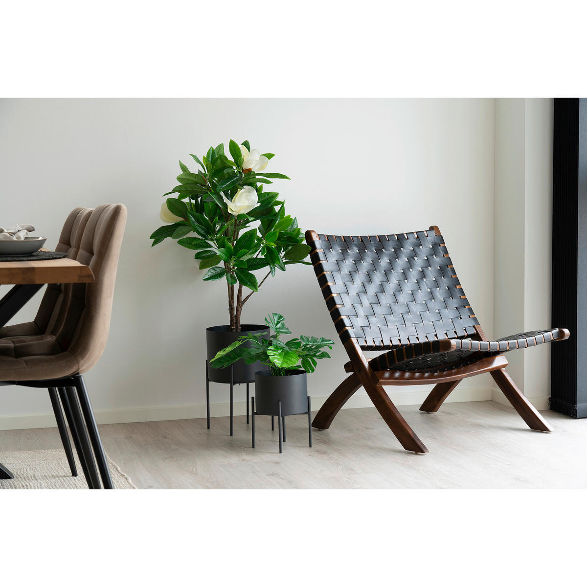 ÜBERTOPF-SET  - Grau, Design, Metall
