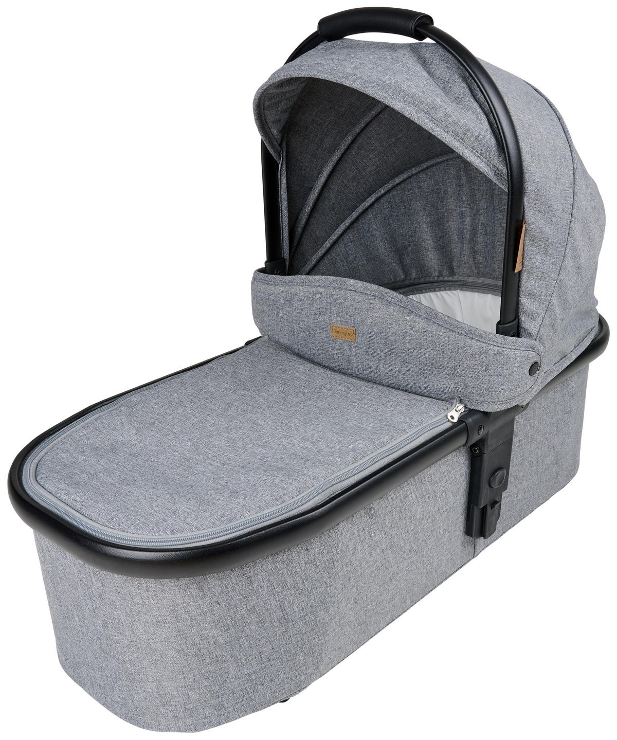 LIEGEWANNE  - Grau, Basics, Textil/Metall (77,5/62/32,5cm) - Jimmylee
