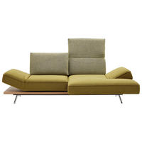 ECKSOFA Limette Flachgewebe  - Chromfarben/Limette, Design, Holz/Textil (240/132cm) - Koinor