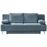 SCHLAFSOFA in Cord Petrol  - Petrol, MODERN, Textil/Metall (193/85/88cm) - Novel