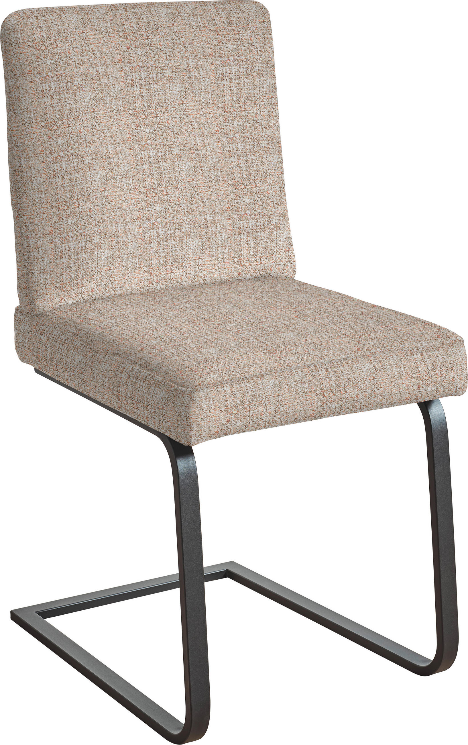 SCHWINGSTUHL  in Stahl Flachgewebe  - Schwarz/Orange, Design, Textil/Metall (60/92/60cm) - Dieter Knoll