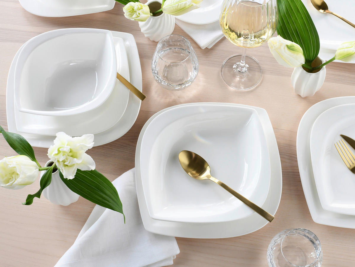 KOMPLETT SERVIS Melbourne 16 delar  - vit, Basics, keramik - Creatable