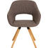 STUHL Wildeiche massiv Braun, Eichefarben - Eichefarben/Braun, Natur, Holz/Textil (62/80/60cm) - Valnatura