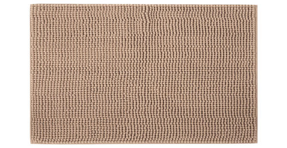 BADEMATTE 50/80 cm Sandfarben - Sandfarben, Basics, Kunststoff/Textil (50/80cm) - Boxxx