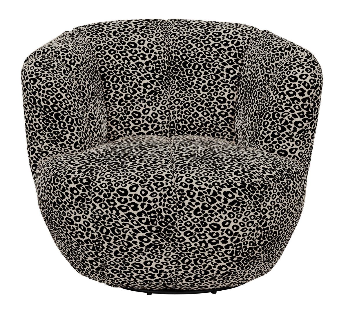 SESSEL Jacquard, Webstoff Braun, Schwarz  - Schwarz/Braun, Modern, Textil/Metall (101/69/107cm) - MID.YOU