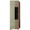 VITRINE Eiche Bianco, Schilfgrün  60/200/45 cm  - Schilfgrün/Eiche Bianco, Design, Glas/Holz (60/200/45cm) - Moderano