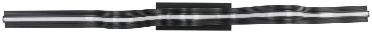 DECKENLEUCHTE 100/8/20,5 cm   - Schwarz, Trend, Kunststoff/Metall (100/8/20,5cm) - Collet's Monde