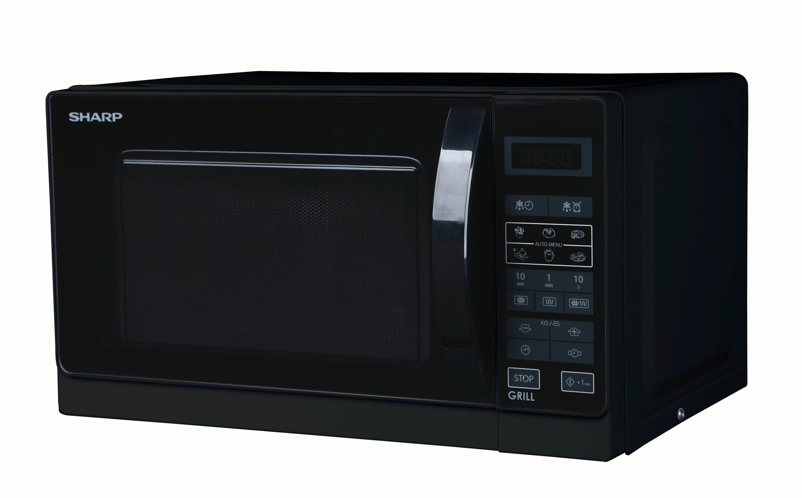 MIKROWELLE R642BKW  - Schwarz, Basics, Metall (44/25,8/35,9cm) - Sharp