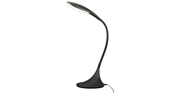 SCHREIBTISCHLEUCHTE Propus 22/17/37,5 cm  - Schwarz, Basics, Kunststoff (22/17/37,5cm) - Novel