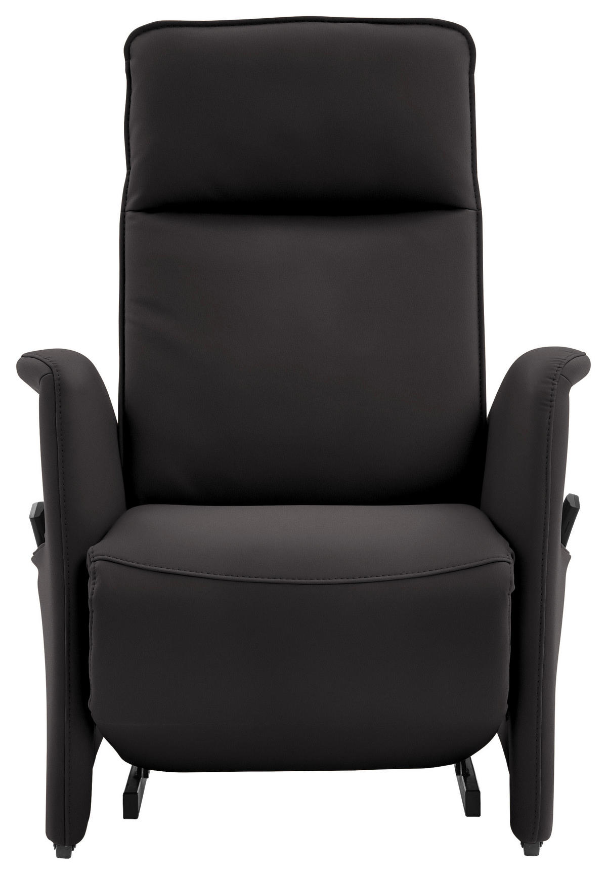 FERNSEHSESSEL in Dunkelbraun  - Dunkelbraun/Schwarz, Design, Leder/Kunststoff (79/114/87-176cm) - Valdera