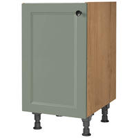 SPÜLENUNTERSCHRANK 45/87/56 cm  in Grün, Eichefarben  - Eichefarben/Schwarz, MODERN, Holzwerkstoff/Metall (45/87/56cm) - Nobilia