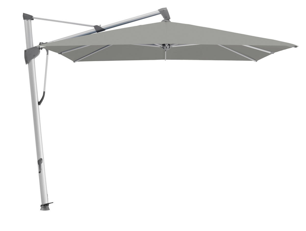 AMPELSCHIRM 300 cm Greige  - Greige/Alufarben, KONVENTIONELL, Textil/Metall (300/300cm) - Glatz