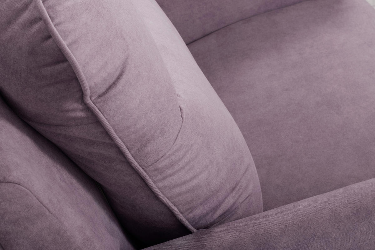 SESSEL in Mikrofaser Rosa  - Buchefarben/Rosa, Design, Holz/Textil (88/110/92cm) - Livetastic
