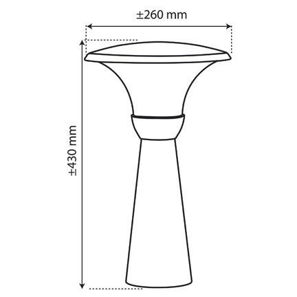 SVJETILJKA PODNA VANJSKA  - Basics (43/26cm)