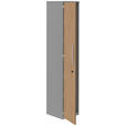 AKTENSCHRANK Eichefarben, Grau  - Eichefarben/Grau, KONVENTIONELL, Holzwerkstoff (40/217,4/43cm) - Moderano