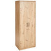 MEHRZWECKSCHRANK 72/194/54 cm  in Eiche Artisan  - Schwarz/Eiche Artisan, Basics, Holzwerkstoff/Metall (72/194/54cm) - Xora