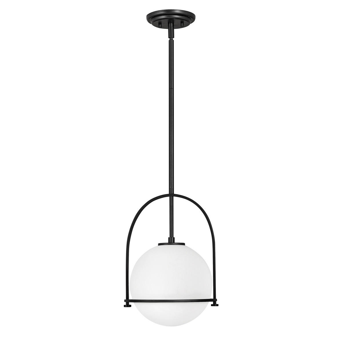 HÄNGELEUCHTE 28.9/50.3 cm  - Schwarz, Design, Glas/Metall (28.9/50.3cm) - Elstead Lighting