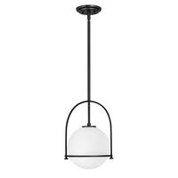 HÄNGELEUCHTE Elstead Somerset 28.9/50.3 cm   - Schwarz, Design, Glas/Metall (28.9/50.3cm) - Elstead Lighting