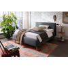LIT REMBOURRÉ 140/200 cm  in Anthrazit  - Eichefarben/Anthrazit, Design, Holz/Textil (140/200cm) - Livetastic