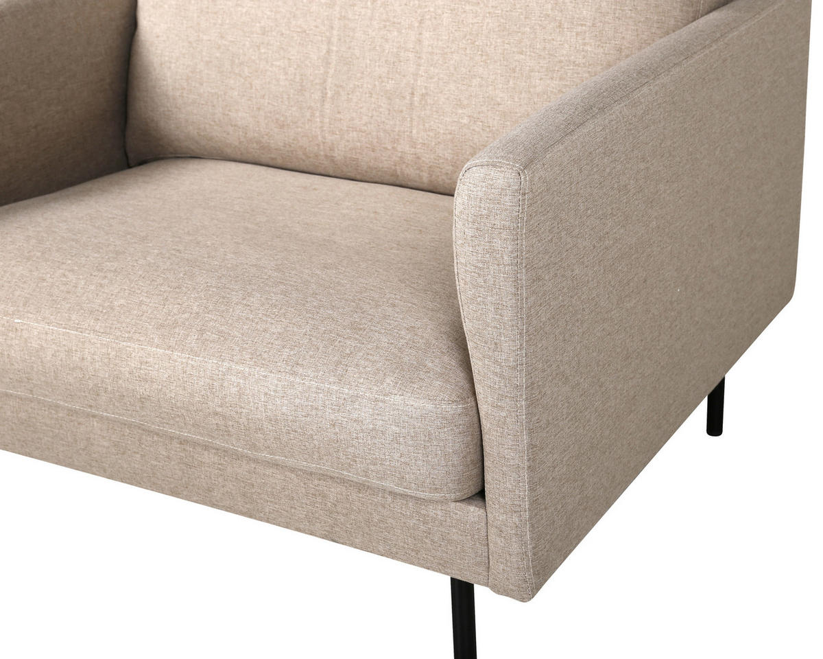 FÅTÖLJ i metall, textil  - Design, metall/textil (95/80/84cm) - Livetastic