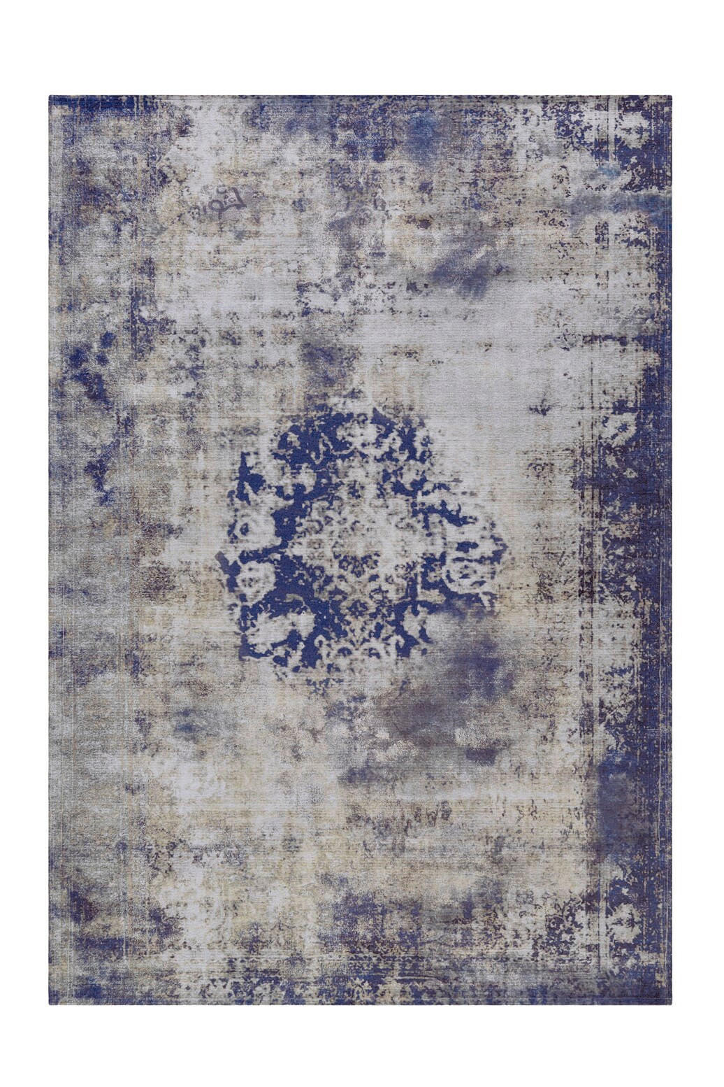 Flachwebteppich Blau Vintage 8403, Bxl: 160x230 Cm
