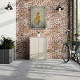 SCHUHSCHRANK Alice Springs  in 74,5/99,1/34,9 cm  - Sandfarben/Grau, MODERN, Holzwerkstoff/Kunststoff (74,5/99,1/34,9cm) - Xora