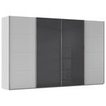 SCHWEBETÜRENSCHRANK 361/235/68 cm 4-türig  - Chromfarben, KONVENTIONELL, Glas/Holzwerkstoff (361/235/68cm) - Novel
