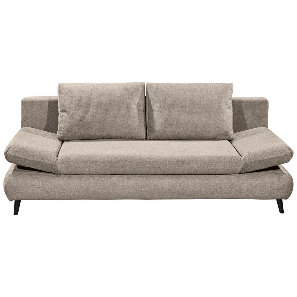 MID.YOU ROZKLADACIA POHOVKA, textil, kompozitné drevo, béžová