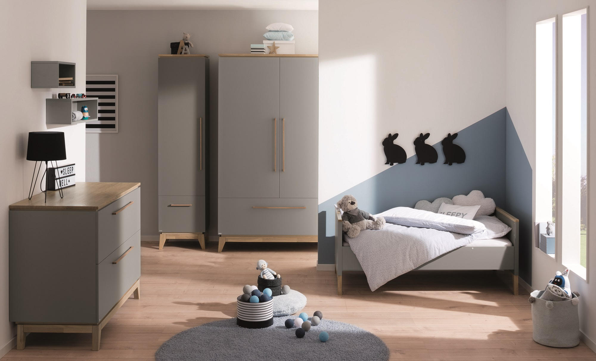 UMBAUSEITEN Sten  - Grau, Design, Holzwerkstoff (139,0/18,4/2,2cm) - Paidi