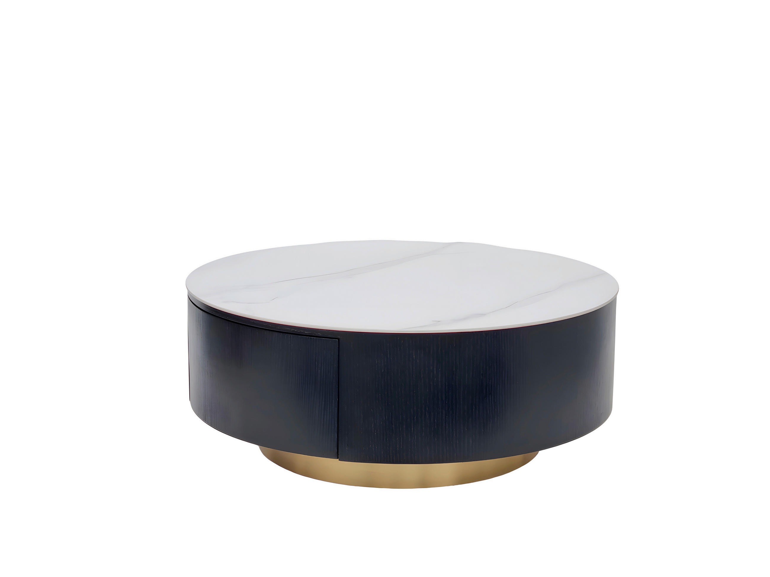 Modante Couchtisch Schwarz, Weiß 90x36x90 cm