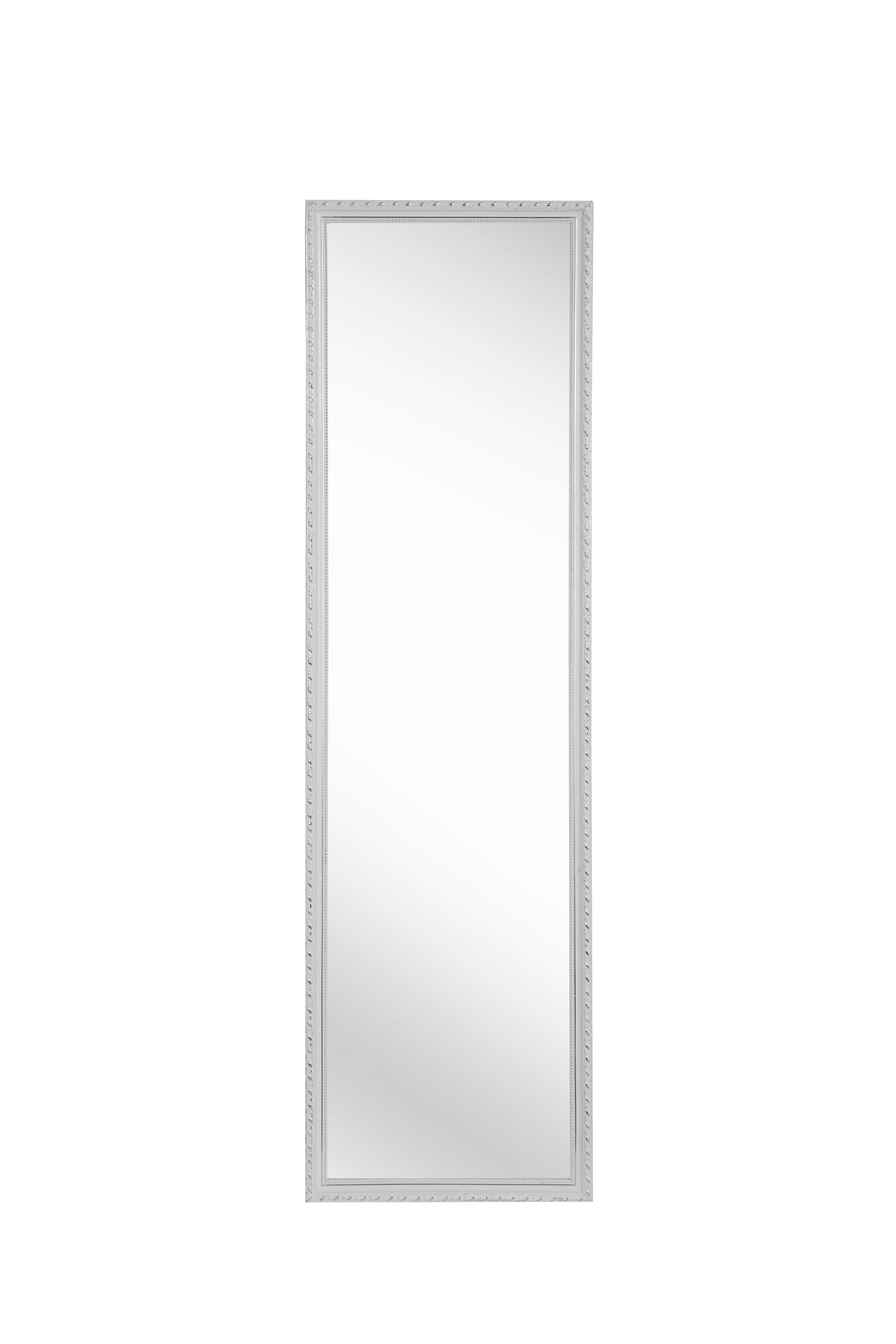 WANDSPIEGEL Weiß  - Weiß, LIFESTYLE, Glas/Holz (35/125/2cm) - Carryhome