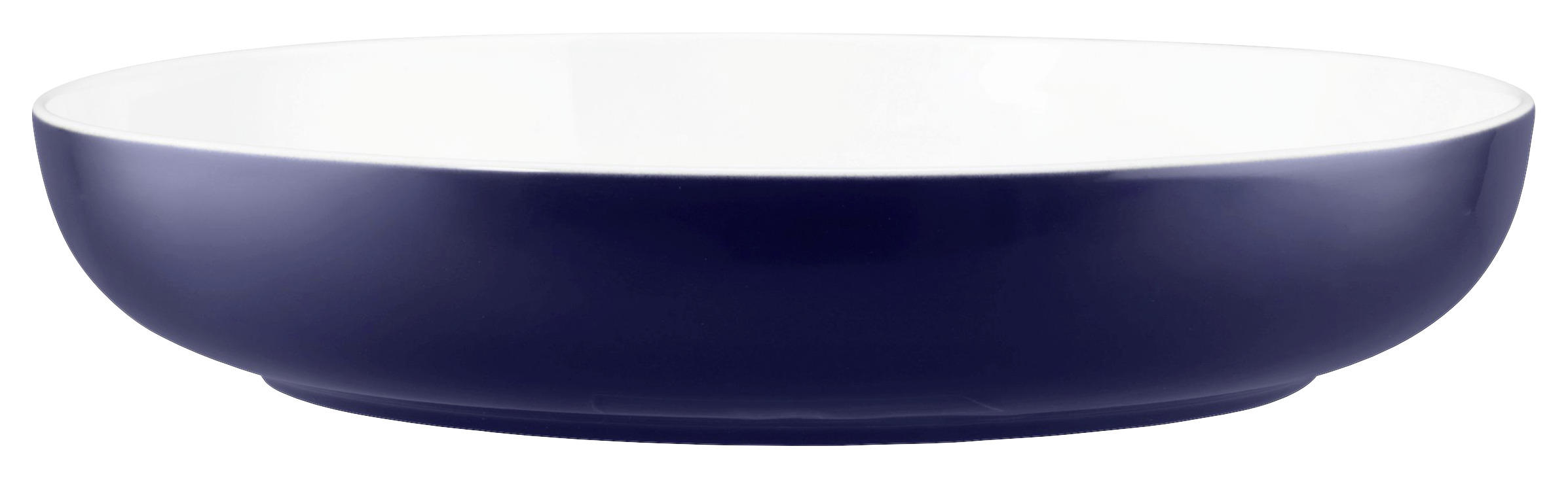 SCHÜSSEL Keramik Porzellan  - Weiß/Dunkelblau, Basics, Keramik (28cm) - Seltmann Weiden